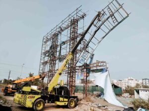 Pune: PMRDA Takes Action Against Illegal Hoardings in Hinjawadi