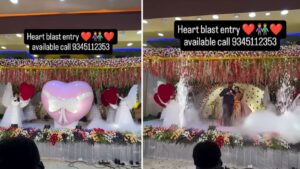 Bride and Groom’s ‘Heart-Blast’ Wedding Entry Leaves Internet in Splits