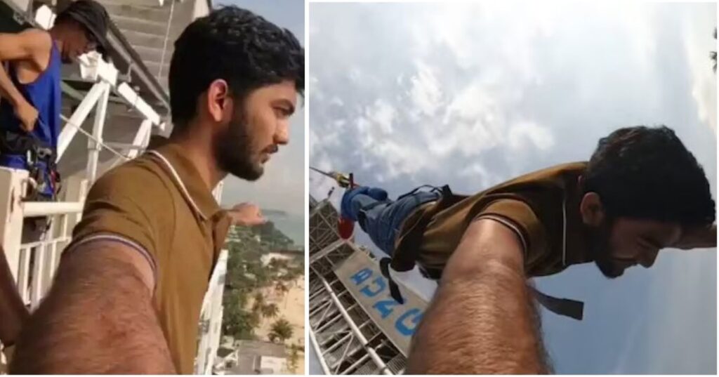 D Gukesh Celebrates World Chess Championship Win With Bungee Jump
