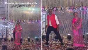 Elderly couple slays the hook steps of Gulabi Sadi. Video becomes a viral sensation