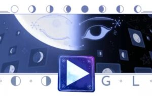 Google Doodle Celebrates December’s Final Half Moon with a Fun Lunar Phase Card Game