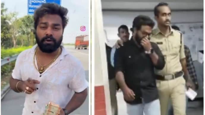 Hyderabad influencer detained after 'money hunt' stunt causes traffic chaos