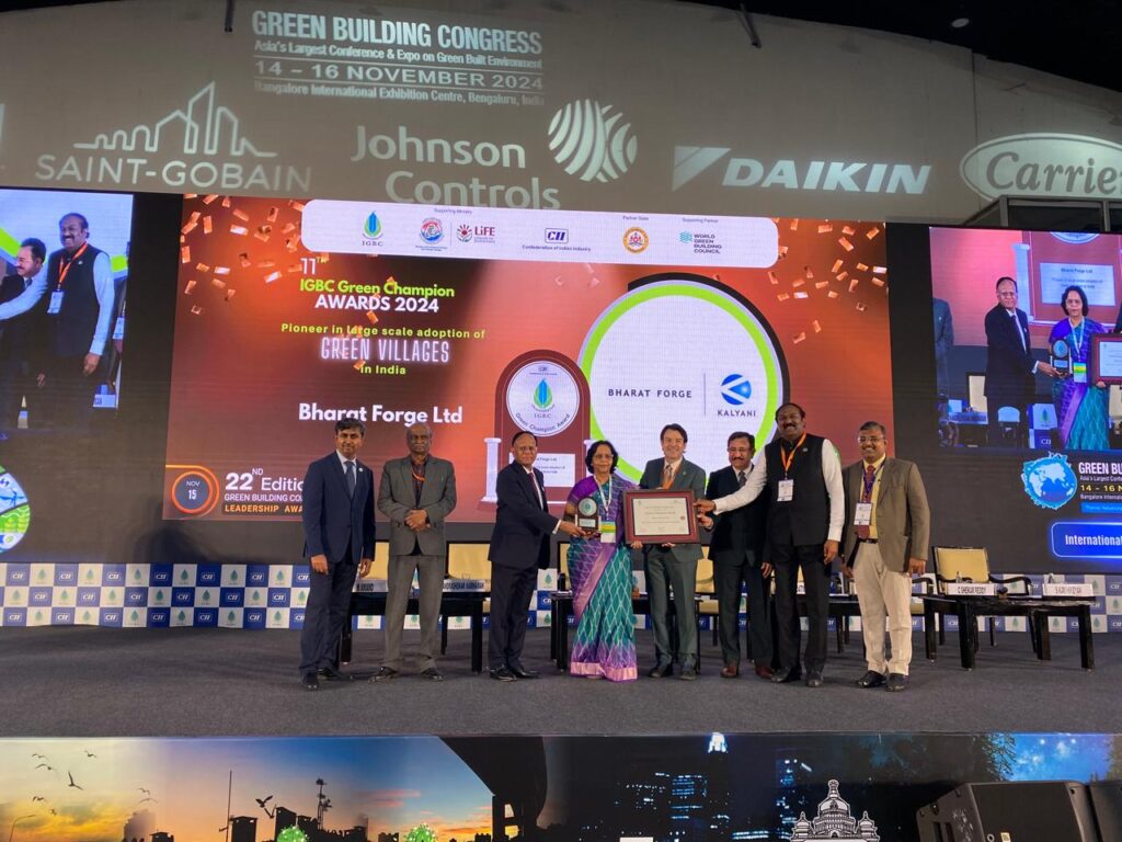 Pune Based Bharat Forge Honoured With IGBC Green Champion Award