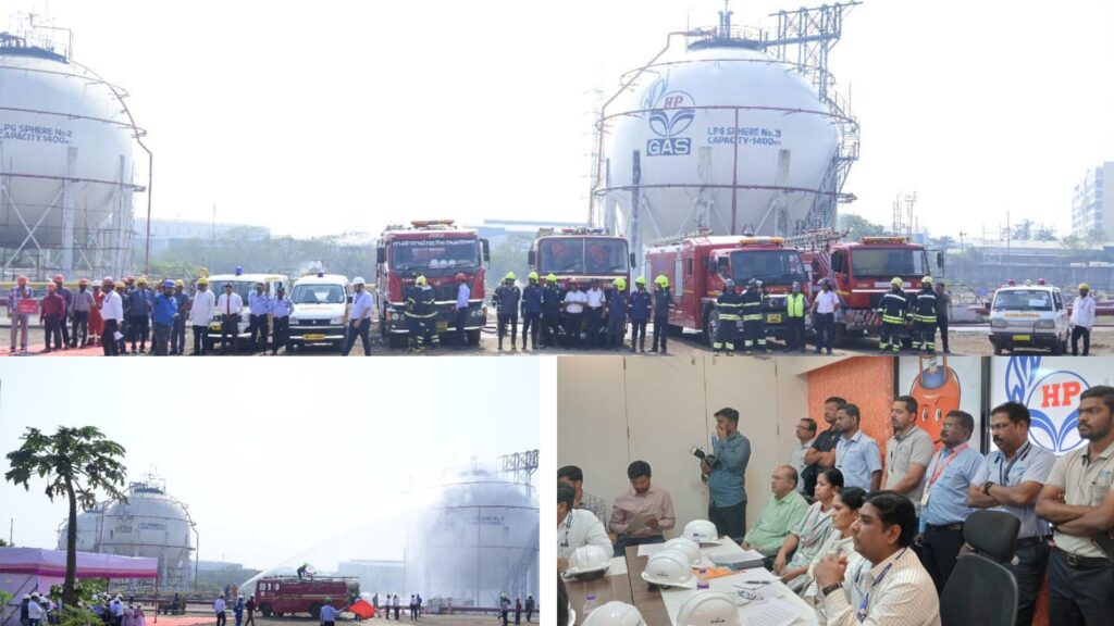 Pune Mock Drill Conducted At Hindustan Petroleum Corporation Chakan