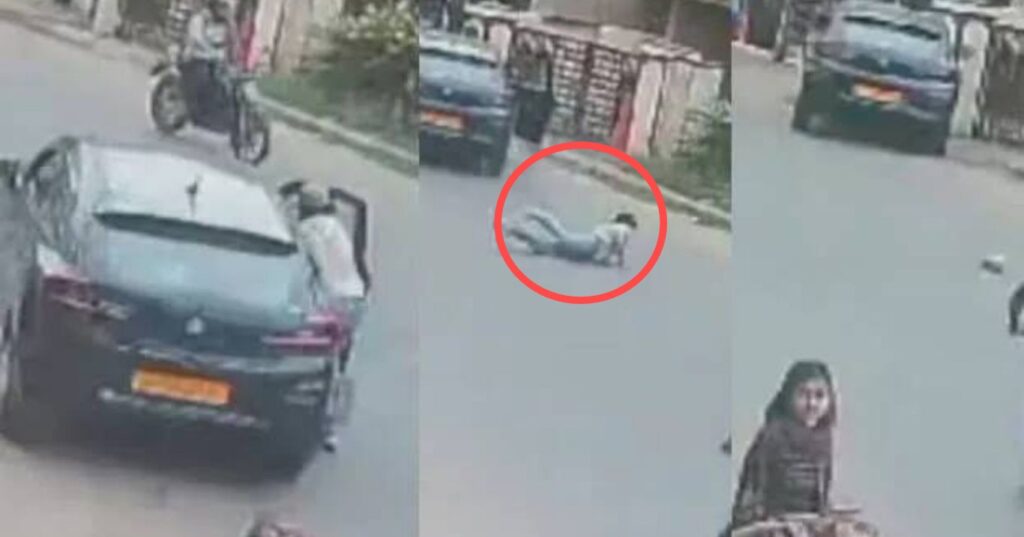 Watch Playtime Gone Wrong: Children Accidentally Start Car; Crash into Wall