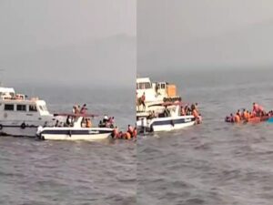 Boat Capsizes Near Gateway of India on Way to Elephanta Island; 1 Dead, 20 Rescued
