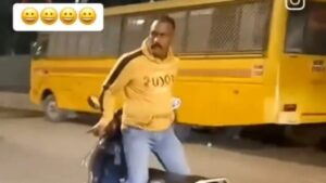 "Sheer stupidity..... life at risk": Man Rides Scooter Backward, Ignites Outrage Over Reckless Stunt