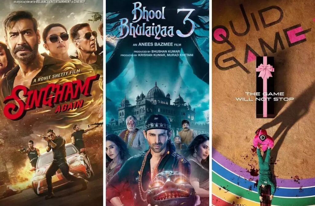 Year-End Binge: Squid Game 2, Singham Again, Bhool Bhulaiyaa 3, and More Await!