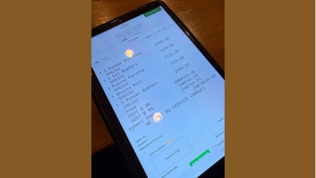 YouTuber's Post on Restaurant’s No-Service-Charge Policy Sparks Social Media Outrage Over ₹10,030 Bill