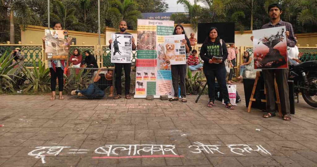 Pune Activists Demand End To Animal Captivity and Exploitation, Protest Held At Katraj Zoo 