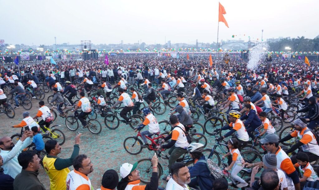 35,000 Cyclists Rally in Pimpri-Chinchwad to Champion Indrayani River Conservation