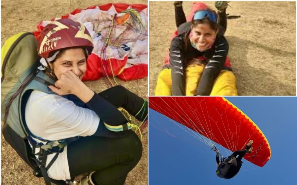 Sai Tamhankar Kicks Off 2025 With Thrilling Paragliding Adventure