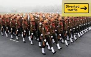 Traffic Diversion in Pune for Army Day Parade in Yerwada And Khadki area 