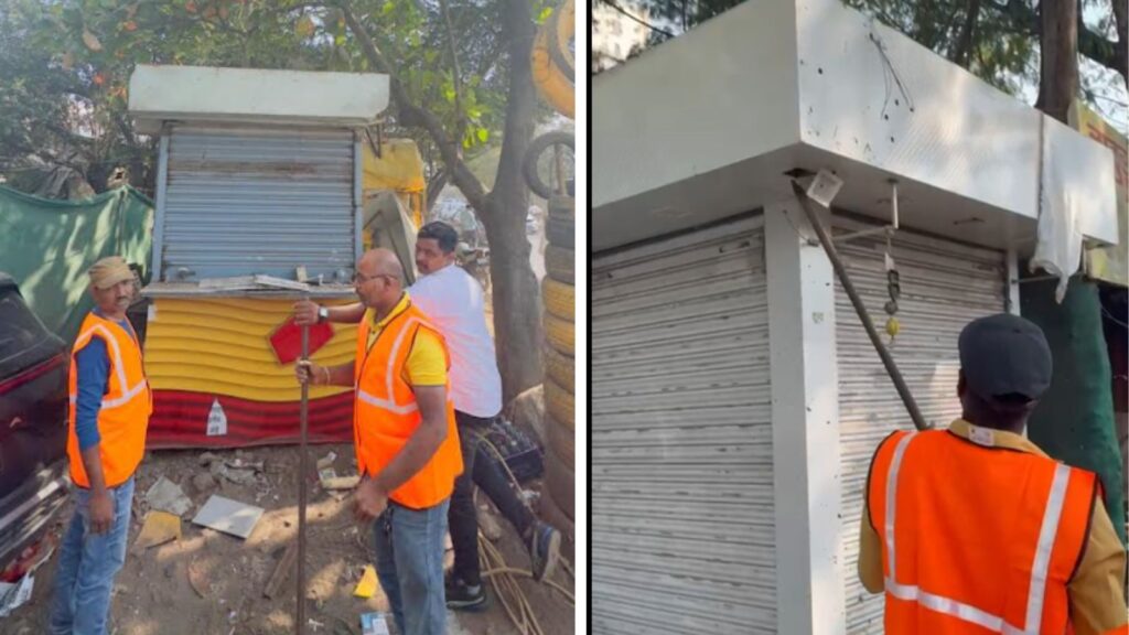 Illegal Tobacco Shops Near School Demolished in Hadapsar by Pune Police