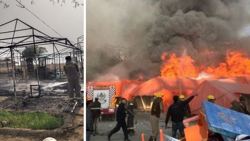 Massive Fire Breaks Out Again at Mahakumbh, Several Tents Destroyed, No Casualties Reported