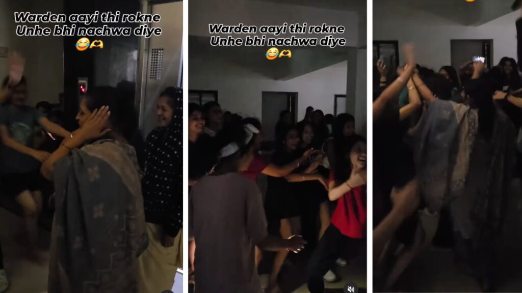 Mumbai warden participates in hostel party rather than opposing, evoking memories of Amitabh Starrer ‘Mohabbathen.’