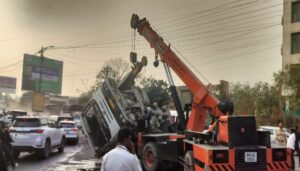 Pune: Two Women Killed as Mixer Truck Overturns on Hinjawadi-Maan Road