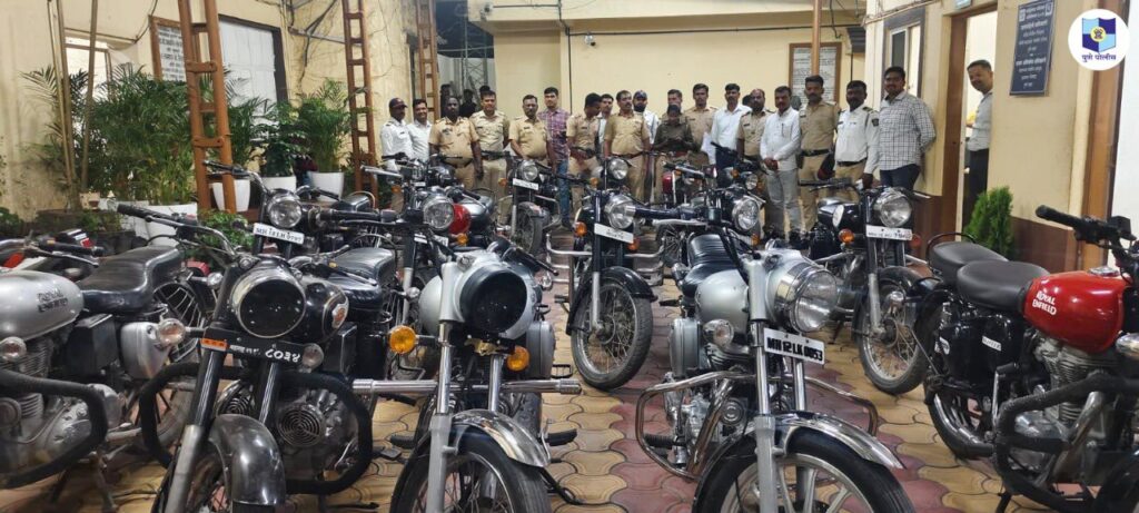 22 Modified Bullet Bikes Seized By Pune Police For Violating Traffic Rules