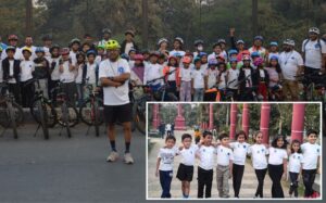 Neco Sky Park Society Hosts ‘Cyclathon for Kids’ to Promote Eco-Friendly Cycling in Vishal Nagar, Pune