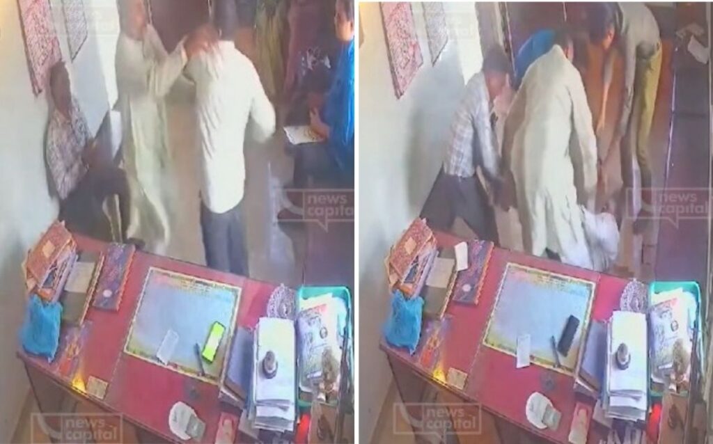 "Principal’s ‘Dabangg’ Move: 18 Slaps in 25 Seconds! School Brawl Caught on CCTV"