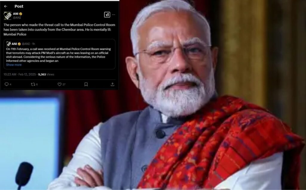 Mumbai Police Arrest Man Over Threat Call To PM Modi’s Aircraft