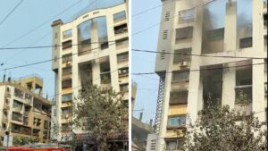 Pune News Fire Breaks Out In Sunshree Suvarnayug Society Apartment On NIBM Road