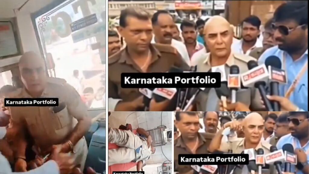 Watch Video Karnataka Bus Staff Attacked Over Language Dispute, Forced to Speak Marathi