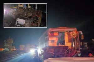 50 Passengers Injured As Private Bus Collides With Container On Pune Nashik Highway