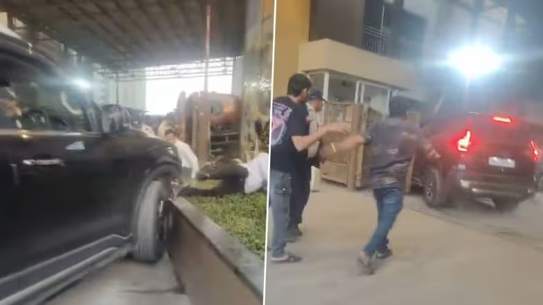 "Zila Ghaziabad" Stunt Turns Real: Mira Road Cops Nab One for Ramming SUV Into Security Guards, Two Absconding