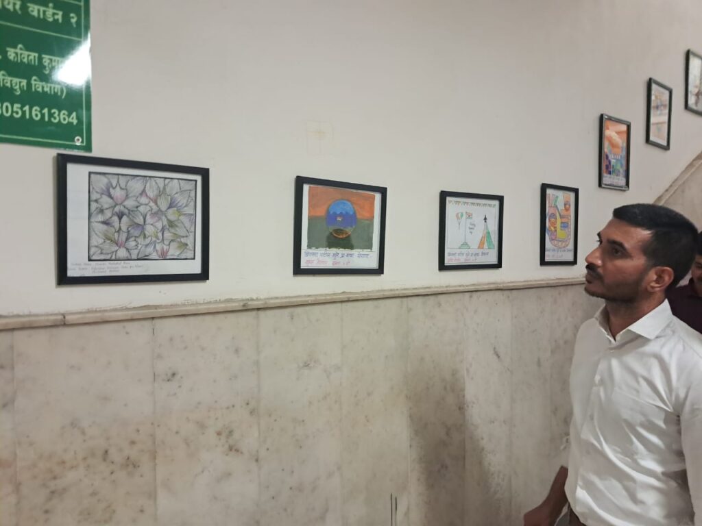 Pune News: PCMC Showcases Student Creativity With Vibrant Wall Art Display