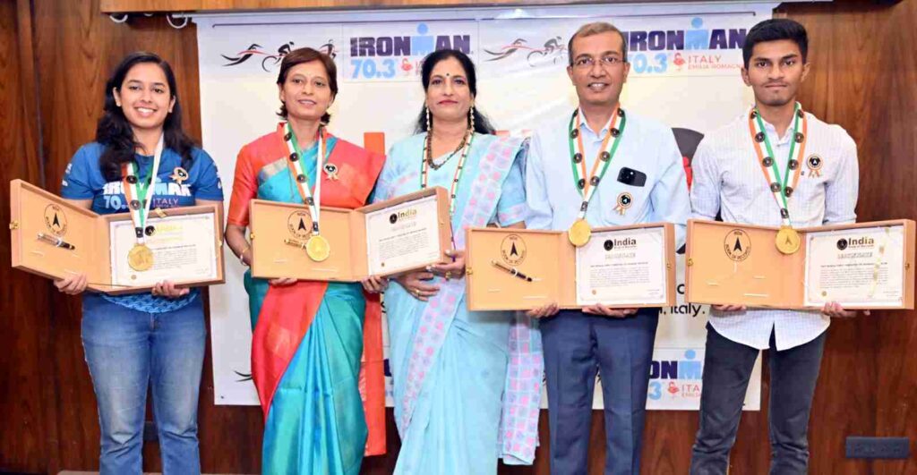 Pune’s Dr. Dumbre Patil Family Enters India Book Of Records For Ironman Feat