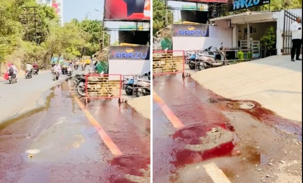 Pune: Overflowing Drainage Chambers With Slaughterhouse Waste Near Salunke Vihar Road Raise Fresh Concerns