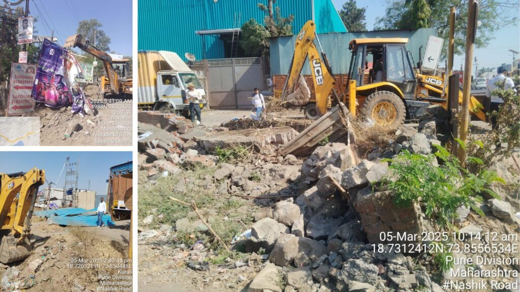 Pune PMRDA Takes Action Against 904 Illegal Constructions in Three Days