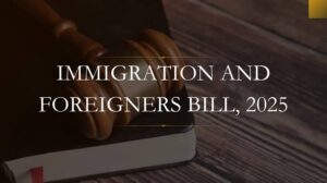 The Immigration and Foreigners Bill outlines penalties including a five-year prison sentence and a fine of ₹5 lakh for individuals entering the country without valid documentation