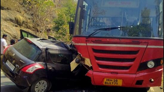 Pune: Two Killed, Three Injured as Car Collides with ST Bus in Tamhini Ghat