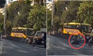Watch: Pune Woman Hit by Careless Auto-Rickshaw Driver