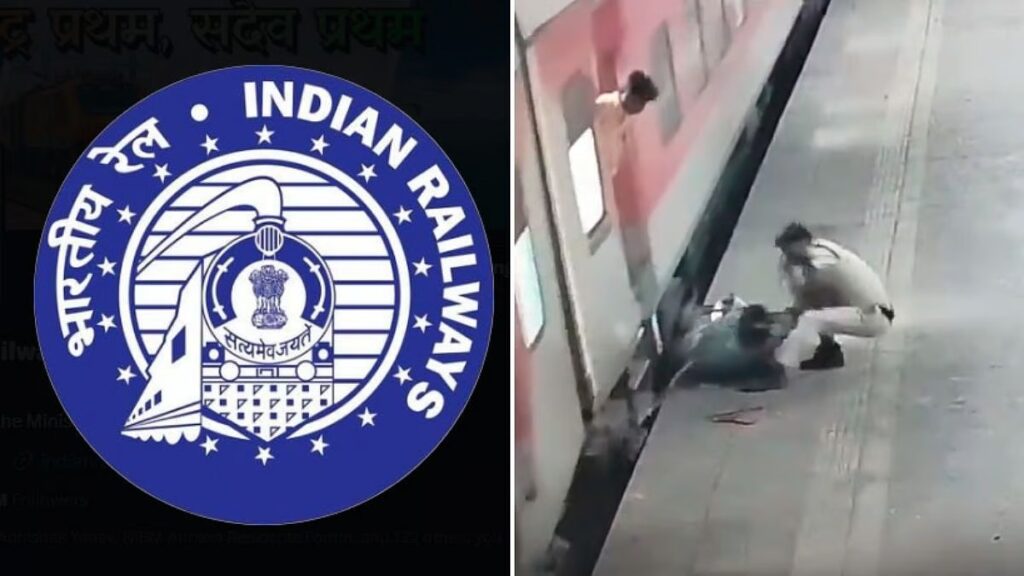 Mumbai: Railway Security Personnel Rescues Woman Commuter from Moving Train at Borivali Station, Watch Video