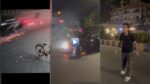 Drunk Law Student Rams Car Into Vehicles in Vadodara; One Woman Killed, Eight Injured |CCTV Video