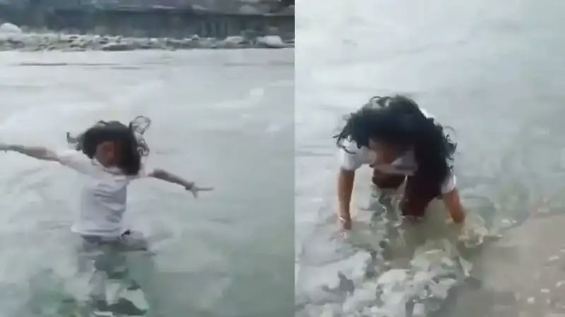 Emotional Trauma: On Camera, Mother Swept Away While Filming Reel in Uttarakhand River in Front of 11Year Old Daughter