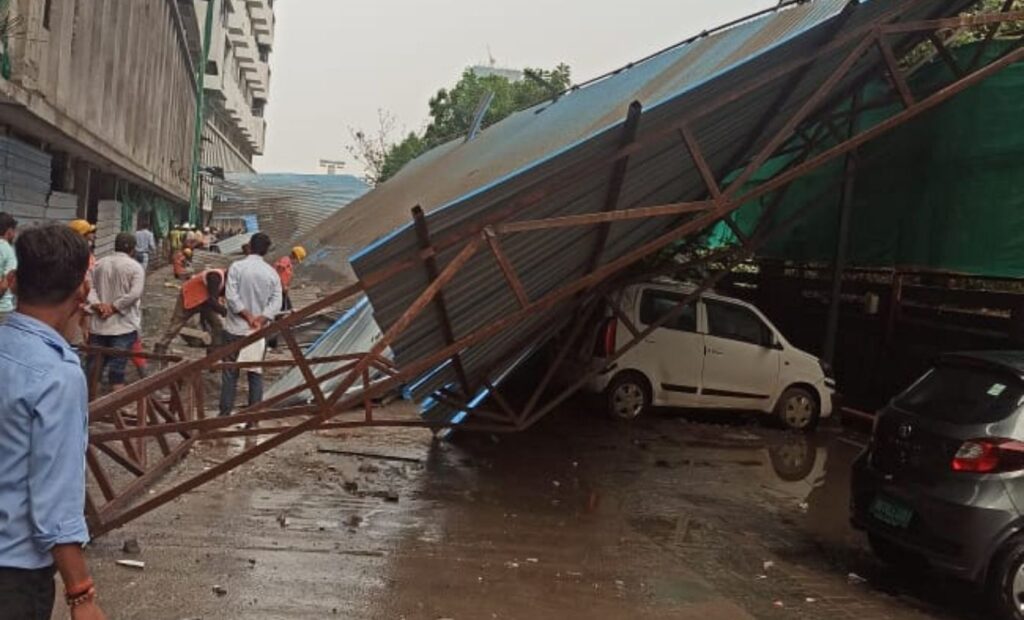 Pune: Iron Shed Collapses At Under Construction Site Near Balewadi, One Injured 