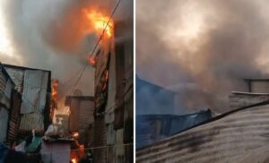 Massive Fire in Chandan Nagar Slum, Over 50 Shanties Gutted and 10 Cylinders Explode