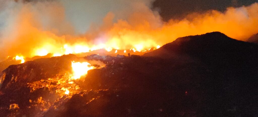 Massive Fire Breaks Out At Uruli Devachi Garbage Depot In Pune; Firefighters Battle To Control Blaze