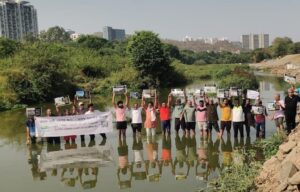 Campaign For Clean Rivers In Pune: Citizens Stage Protest In Mula River Near Pimple Nilakh 
