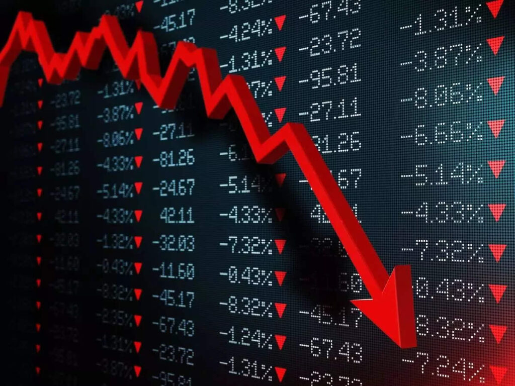 Stock Market Crash Sensex Plunges 3,000 Points, Nifty Slips Below 22,000; Investors Lose Rs 1600000 Crore
