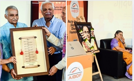 Social Workers Dr. Mandakini & Dr. Prakash Amte Honored with First AIBDF Gondan Award in Pune