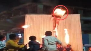 Pune: Youth Suffers Facial Burns During Fire Stunt At Ram Navami Procession In Talegaon