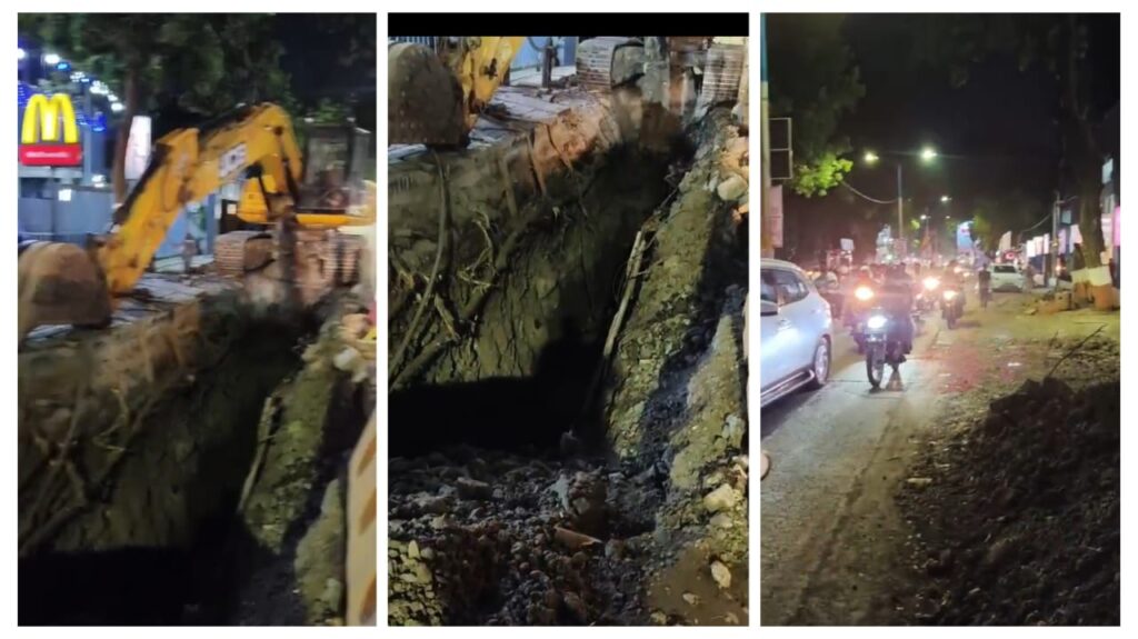 Pune News: Incomplete Drainage Work at Wanowrie Chokes Traffic, Angers Residents