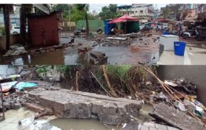 Pune: Wall Collapse Near Kad Nagar Sparks Anger Among Undri Residents Following Heavy Rain