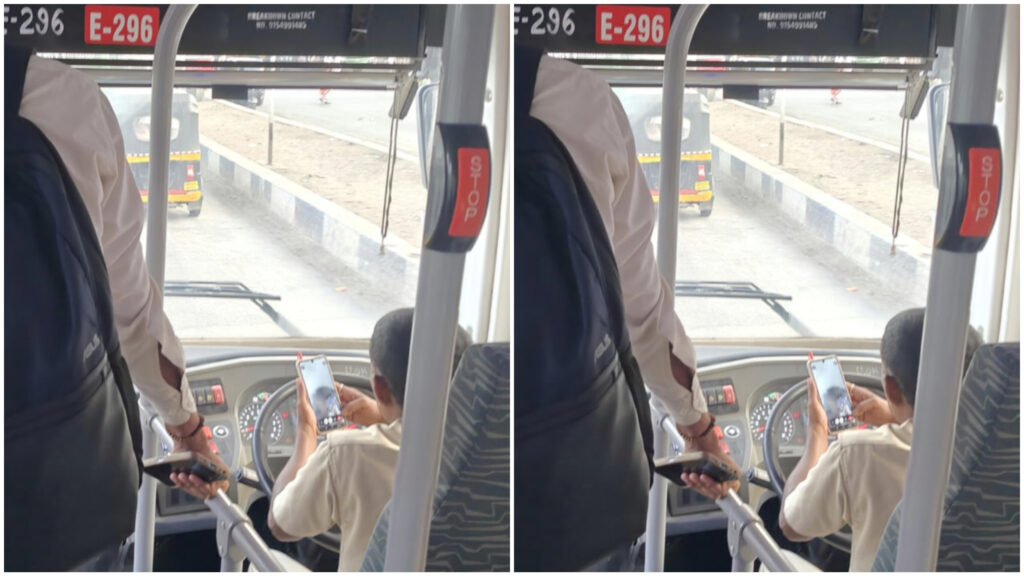 Pune Outrage: PMPML Bus Driver Spotted Using Phone While Driving, Netizens Call Out Risky Trend