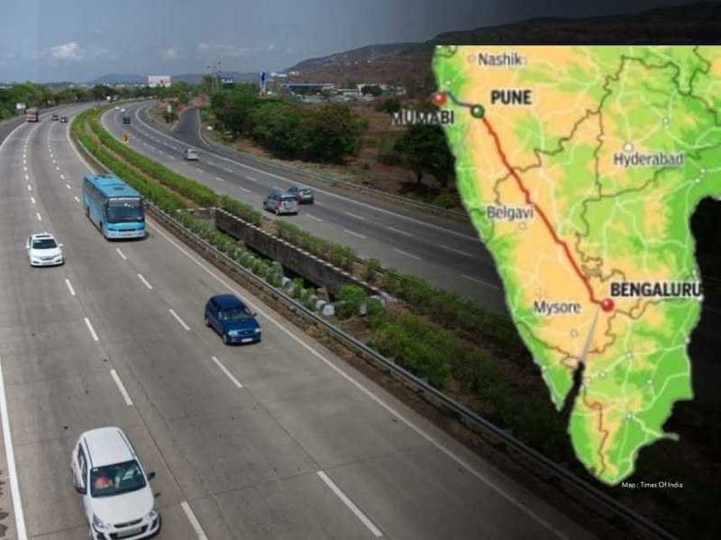 Mumbai to Bengaluru in Just 6 Hours₹40,000 Cr, 14-Lane Greenfield Expressway Announced